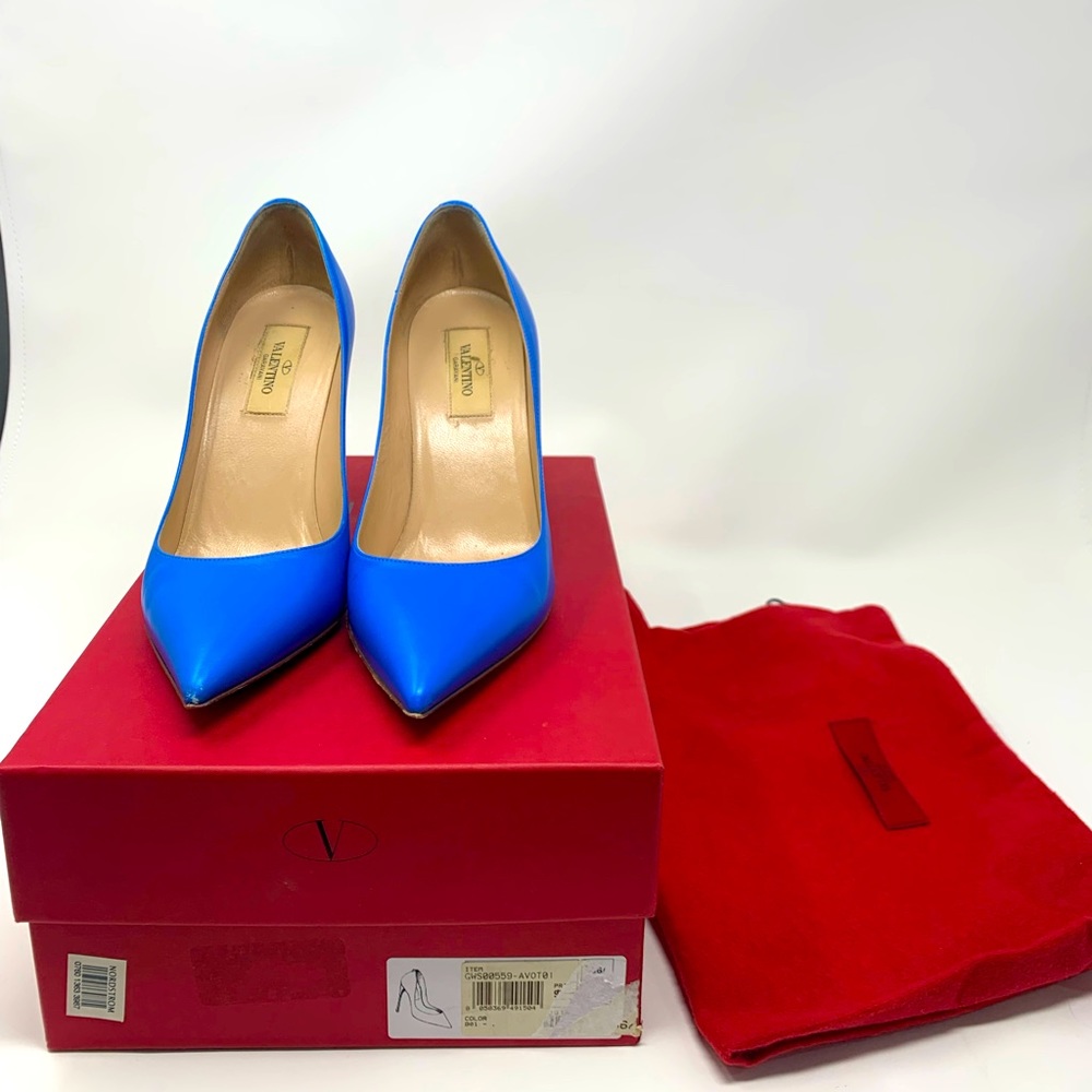 Valentino 100M Plain pump in BLUE